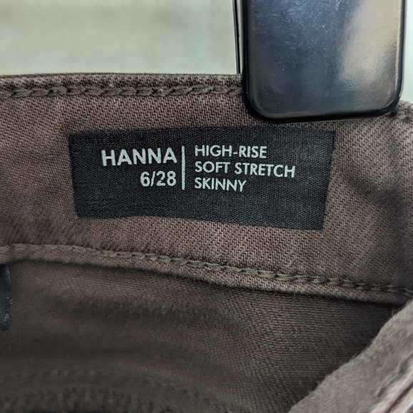 Buffalo David Britton Hanna high rise brown jeans sz 6/28 - Picture 5 of 7
